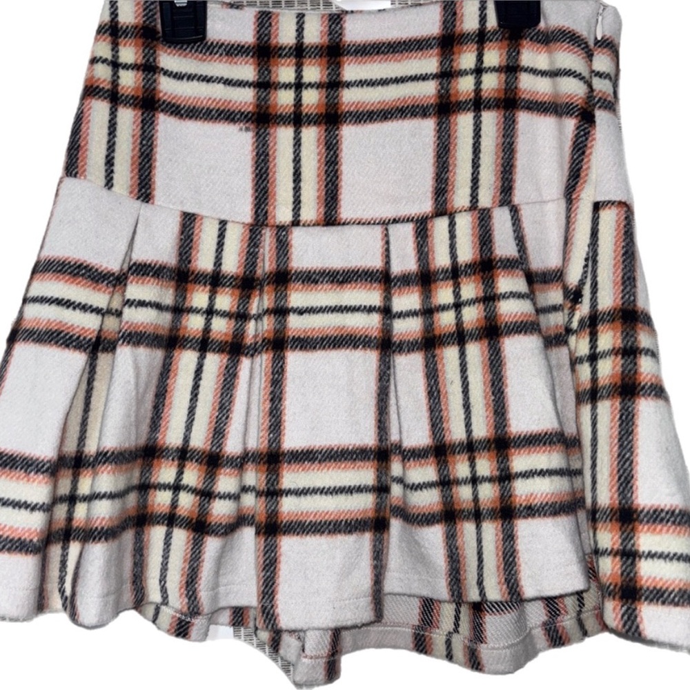 Blue Rain by Francesca's Plaid Skirt
